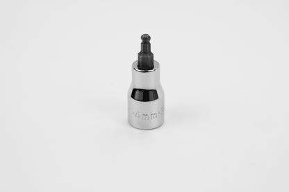 4 mm 3/8" Drive Hex Ball Chrome Bit Socket
