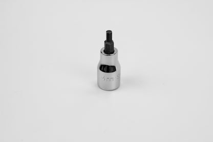 4 mm 3/8" Drive Hex Chrome Bit Socket