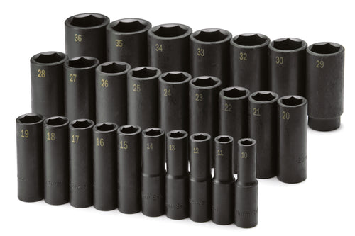Husky 1/2 In. Drive 12-Point Metric Deep Socket 27 Mm H2D12P27MM - The Home Depot - View #7