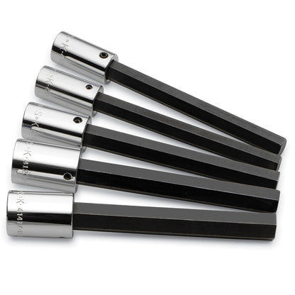5 Piece 1/2" Drive Fractional Long Hex Bit Socket Set