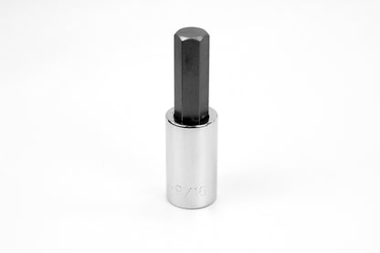 5/8" 1/2" Drive Hex Chrome Bit Socket