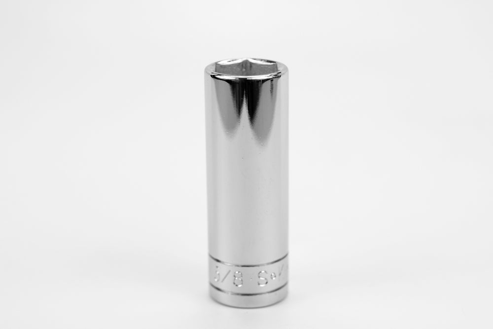 5/8" 3/8" Drive 6 Point Fractional Deep Chrome Socket