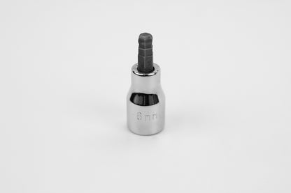 6 mm 3/8" Drive Hex Ball Chrome Bit Socket
