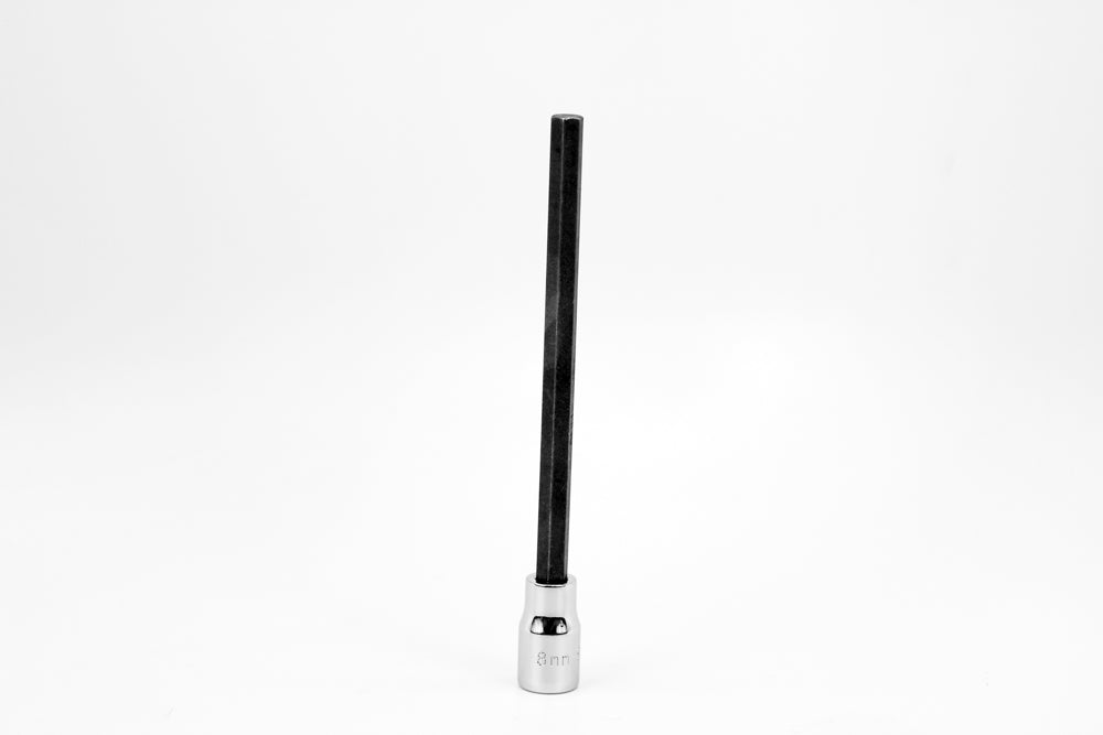 6 mm 3/8" Drive Long Hex Chrome Bit Socket