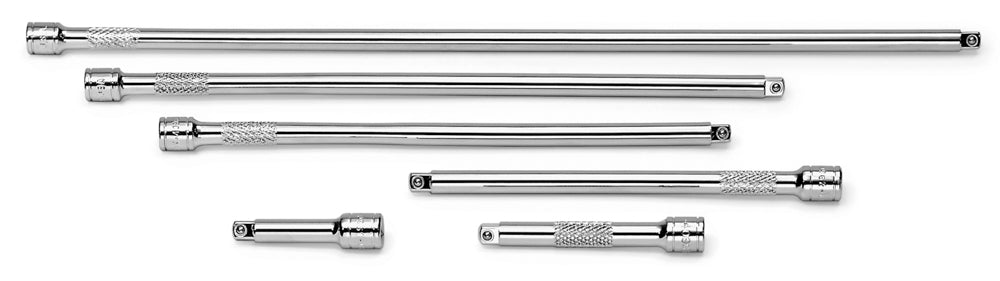 6 Piece 1/4" Drive Chrome Extension Set