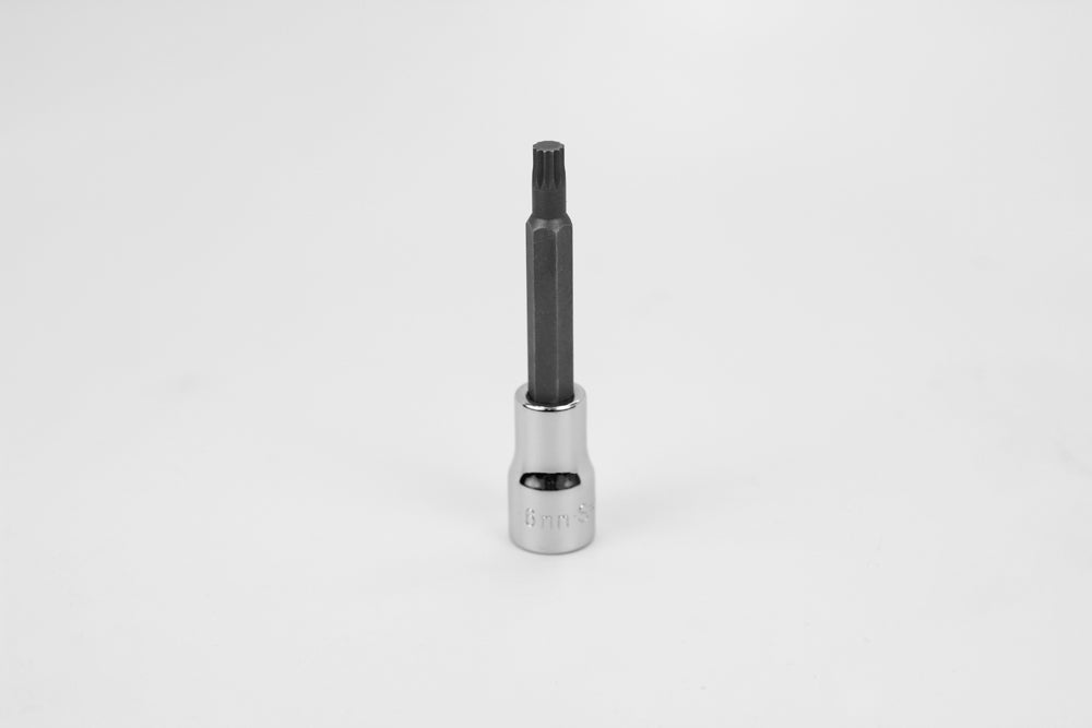 6mm 3/8" Drive Triple Square Chrome Bit Socket