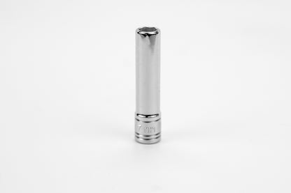 7 mm 1/4" Drive 6 Point Metric Deep Chrome Socket