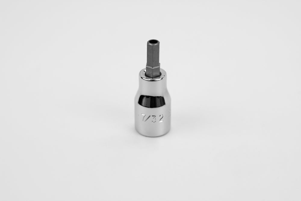7/32" 3/8" Drive Tamper Proof Hex Chrome Bit Socket