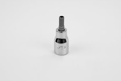 7/32" 3/8" Drive Tamper Proof Hex Chrome Bit Socket