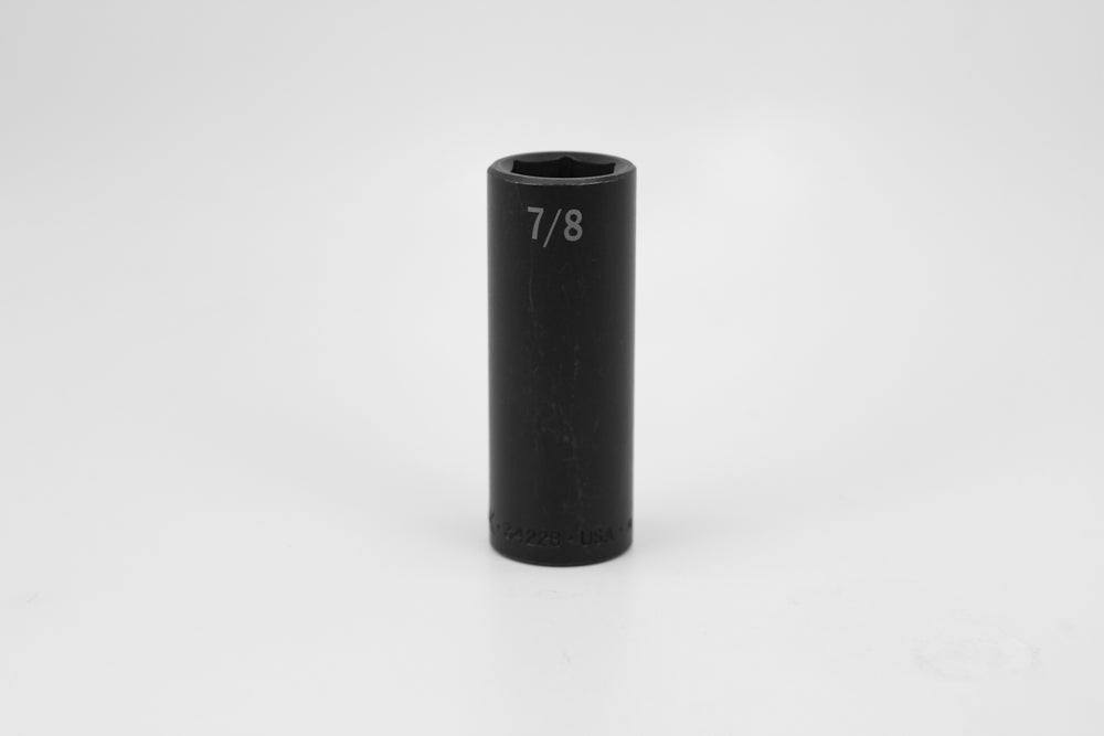 7/8" 1/2" Drive 6 Point Deep Fractional Impact Socket