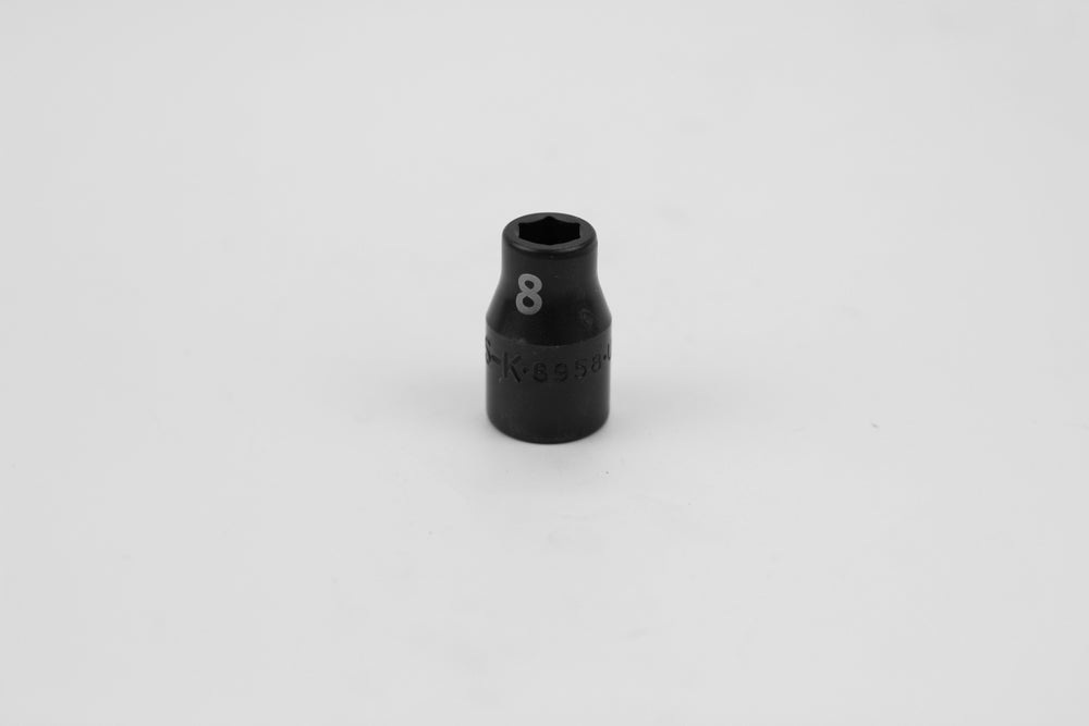 8 mm 3/8" Drive 6 Point Standard Metric Impact Socket