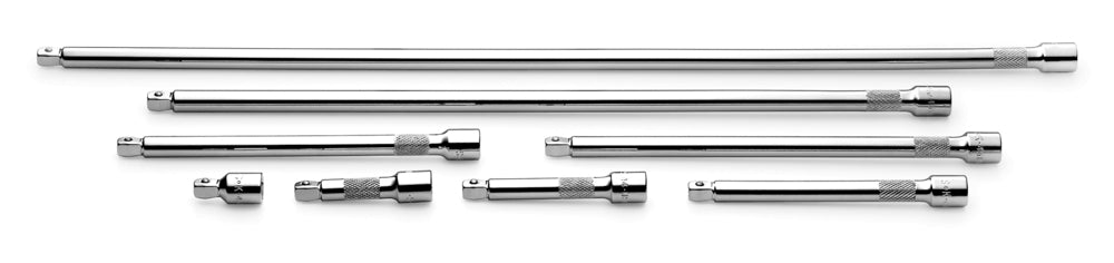 8 Piece 3/8" Drive Chrome Wobble Extension Set