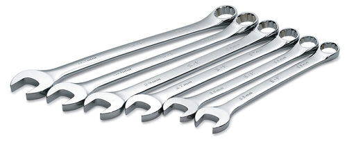 6 Piece 12 Point SuperKrome Metric Combination Wrench Set