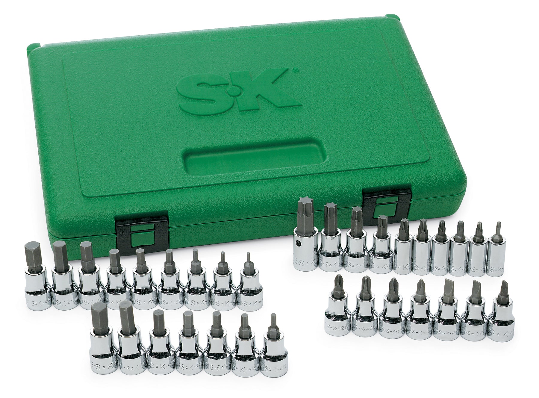 33 Piece 1/4" and 3/8" Drive Bit Socket Set