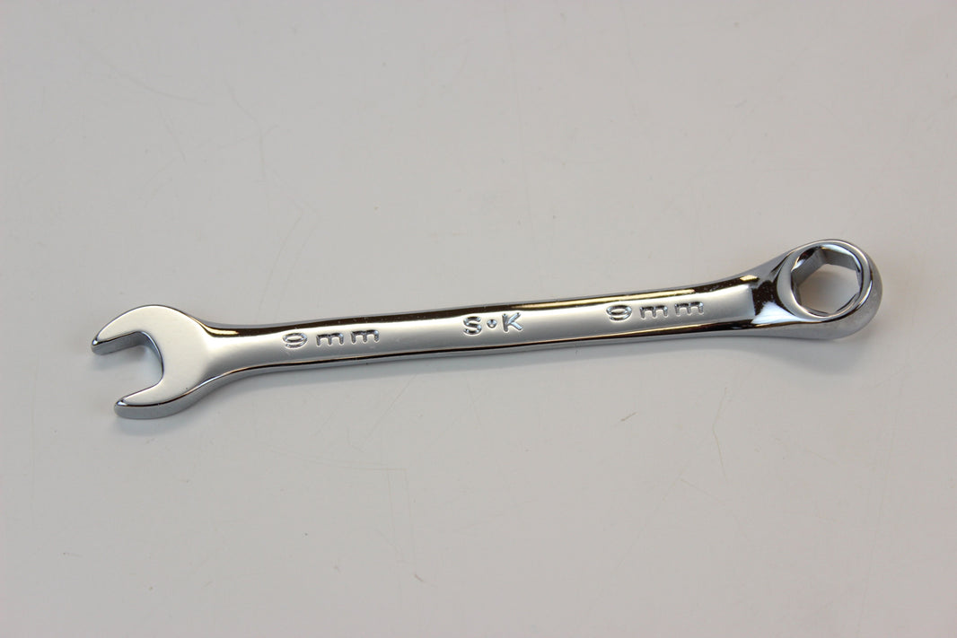 SK88359S - 9 MM 6 POINT METRIC REGULAR COMBINATION CHROME WRENCH