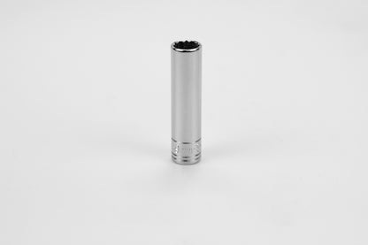 9 mm 1/4" Drive 12 Point Metric Deep Chrome Socket