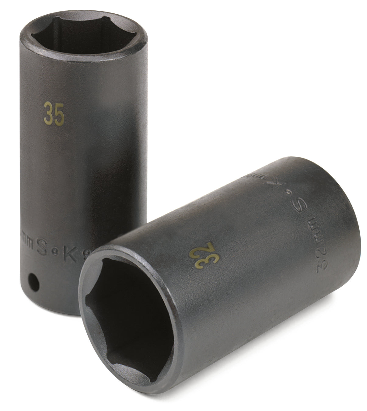 9/16" 1/2" Drive 6 Point Deep Fractional Impact Socket