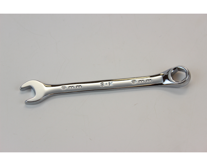 9 mm 12 Point Metric Regular Combination Chrome Wrench