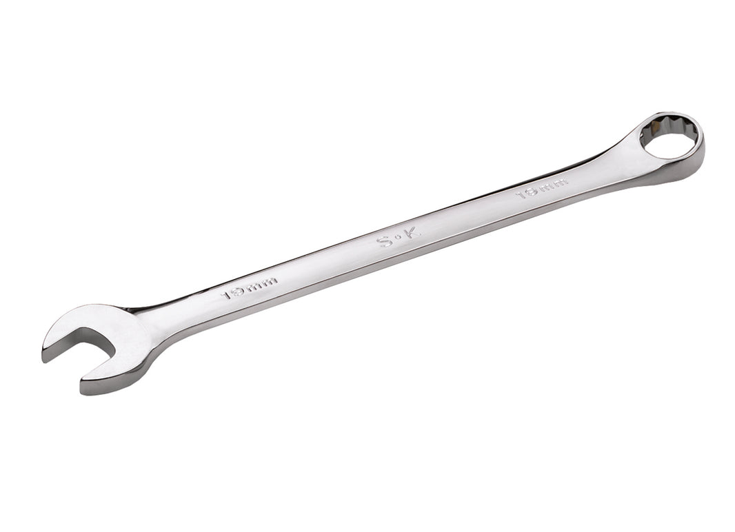 1-1/8" 12 Point Fractional Regular Combination Chrome Wrench