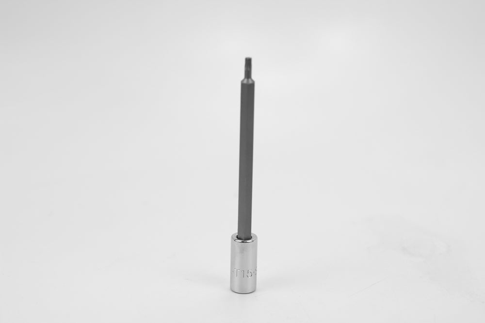 T15 1/4" Drive Long Torx Chrome Bit Socket