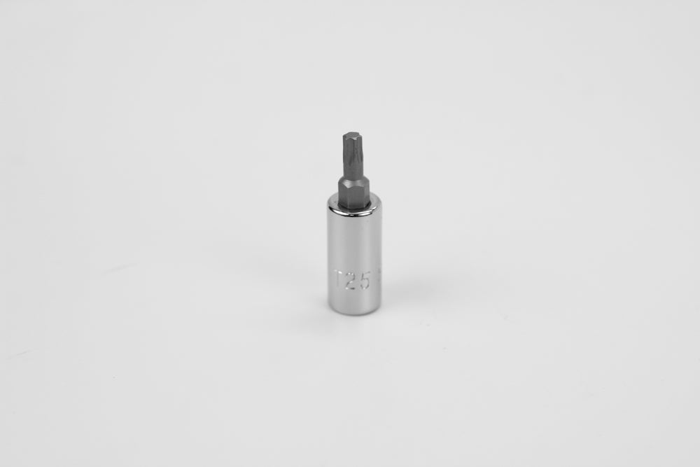 T25 1/4" Drive Torx Chrome Bit Socket