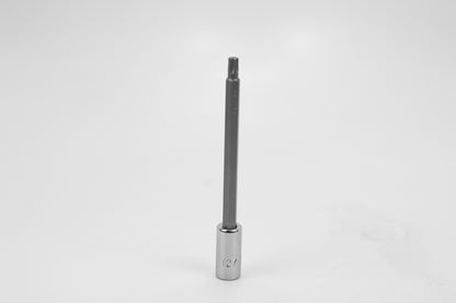 T27 1/4" Drive Long Torx Chrome Bit Socket