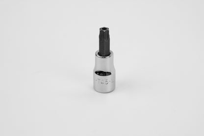 T45 3/8" Drive Tamper Proof Torx Chrome Bit Socket