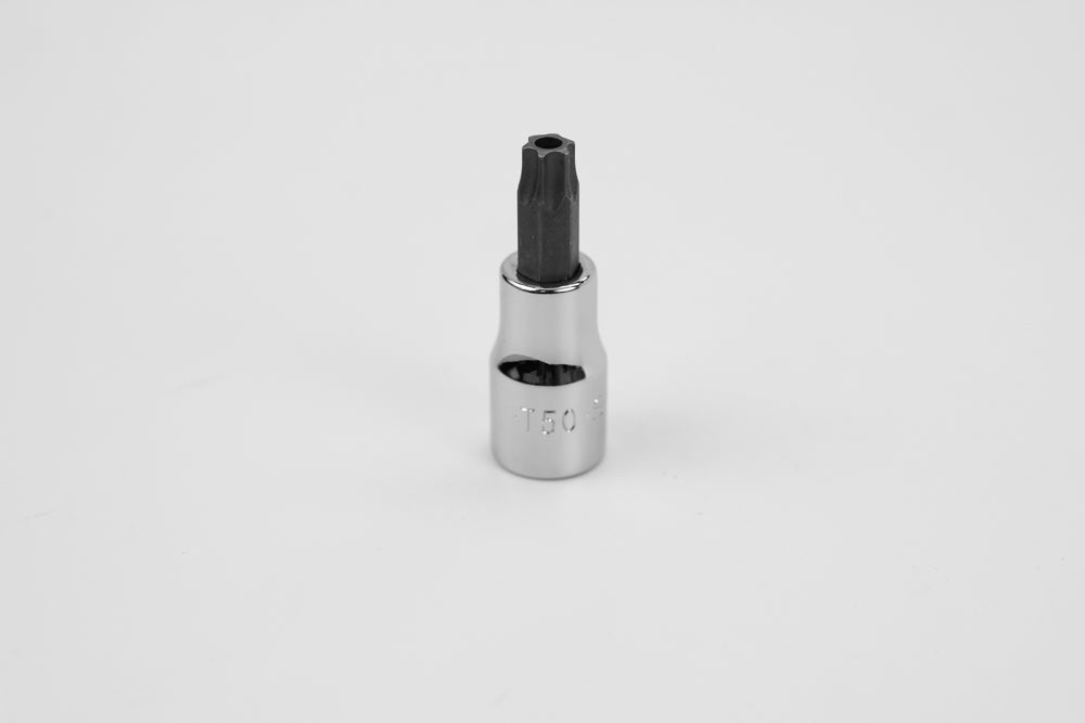 T50 3/8" Drive Tamper Proof Torx Chrome Bit Socket