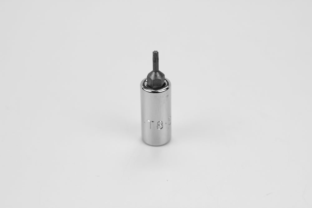 T8 1/4" Drive Torx Chrome Bit Socket